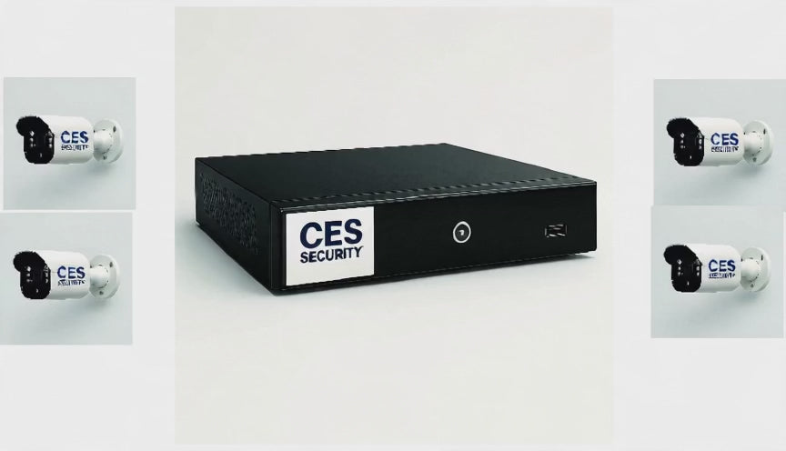 Sistem Supraveghere 4 Camere 5MP + HDD 2TB – CES Security